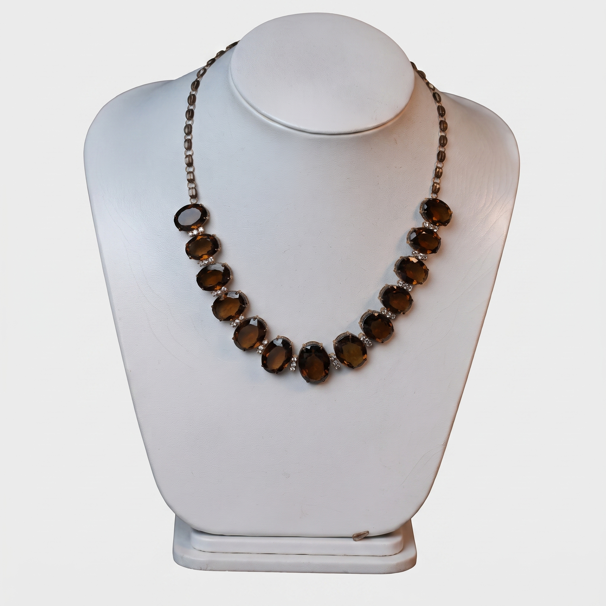 Gemini_Generated_Image_5vdco55vdco55vdc Brown Topaz Crystal Collet Necklace - Image 1